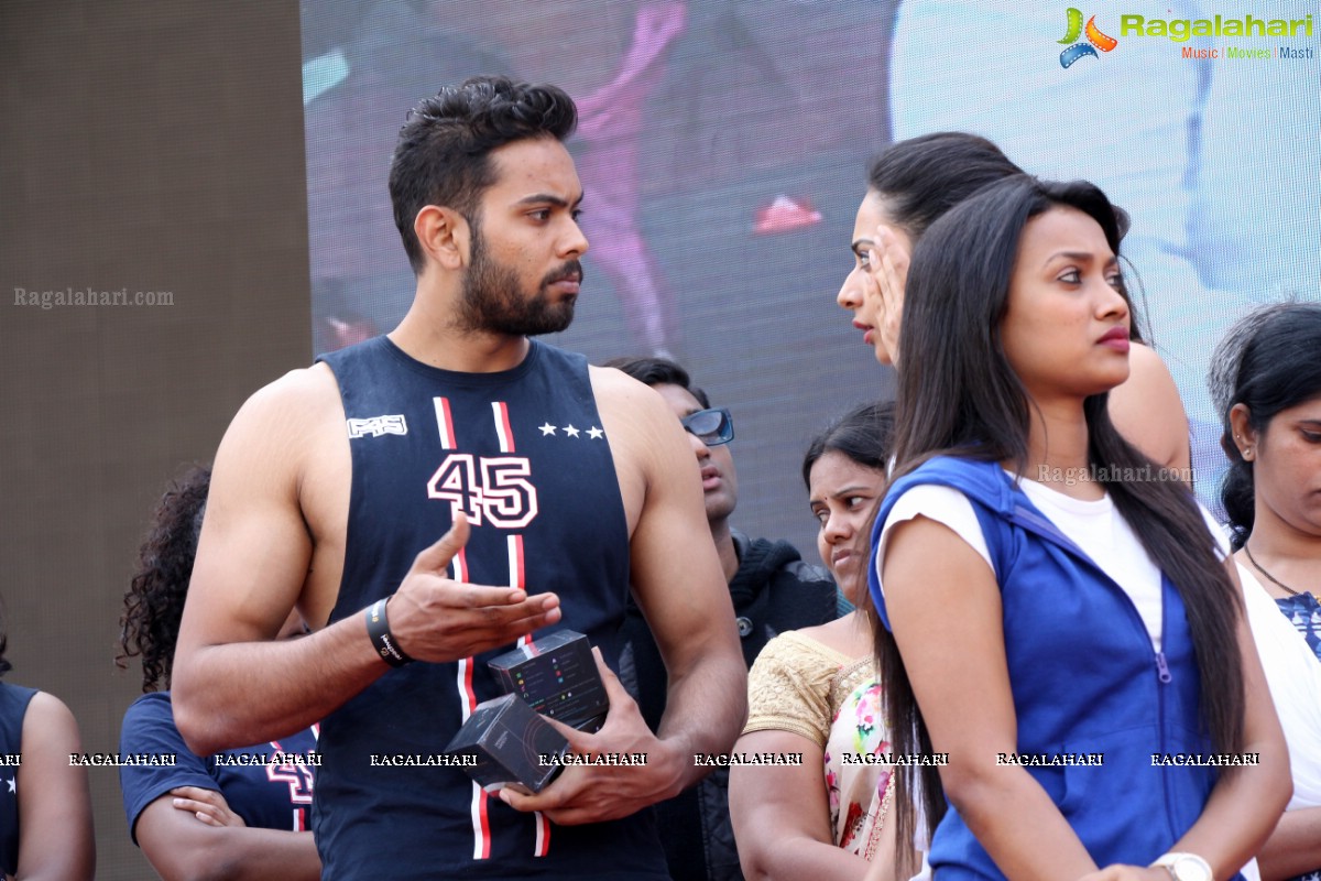 Rakul Preet Singh's Fitness Unplugged Event at Gachibowli Athletic Stadium, Hyderabad