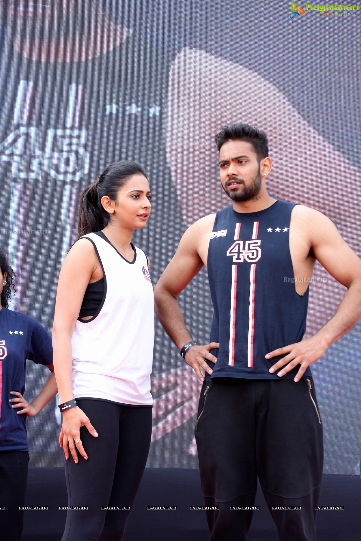 Rakul Preet Singh's Fitness Unplugged Event at Gachibowli Athletic Stadium, Hyderabad