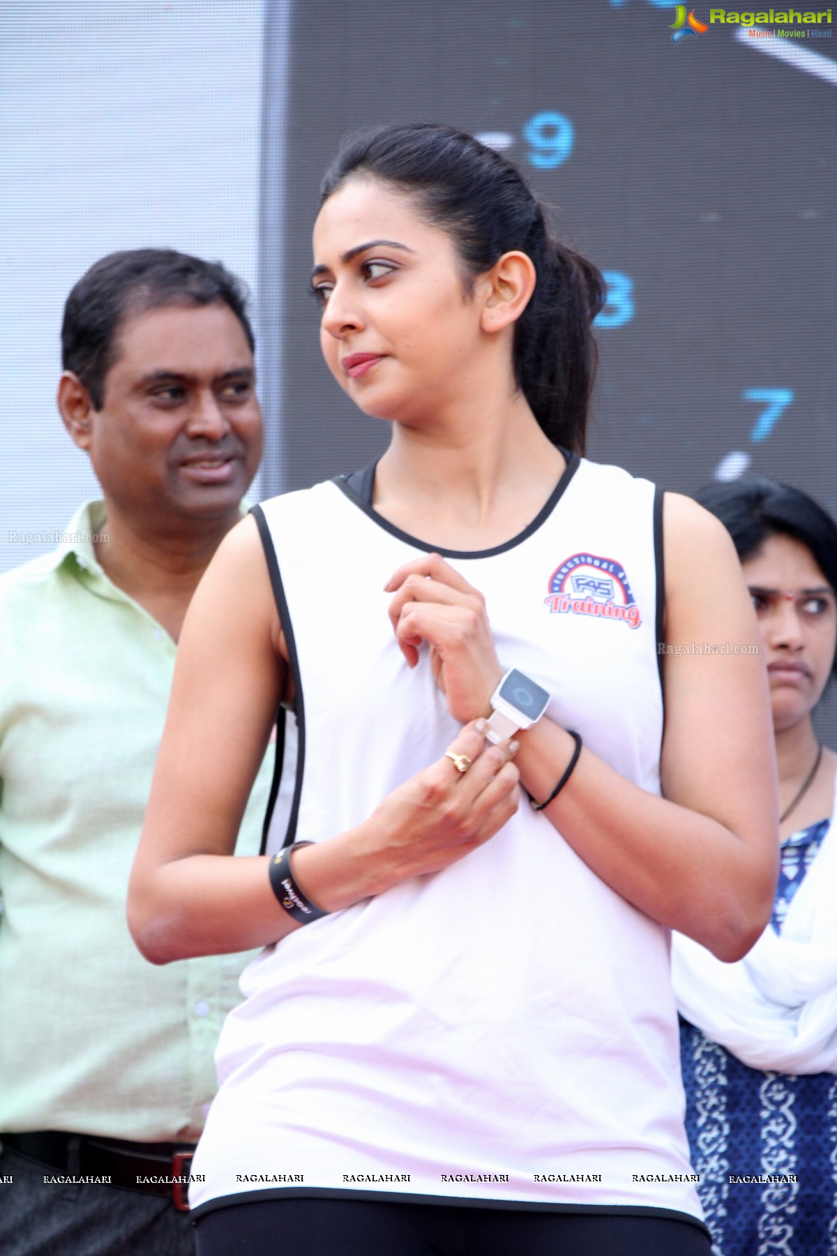 Rakul Preet Singh's Fitness Unplugged Event at Gachibowli Athletic Stadium, Hyderabad