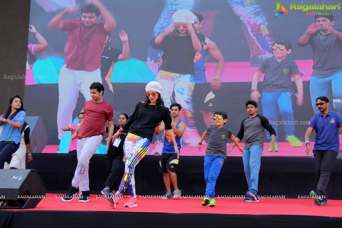 Rakul Preet Singh's Fitness Unplugged Event at Gachibowli Athletic Stadium, Hyderabad