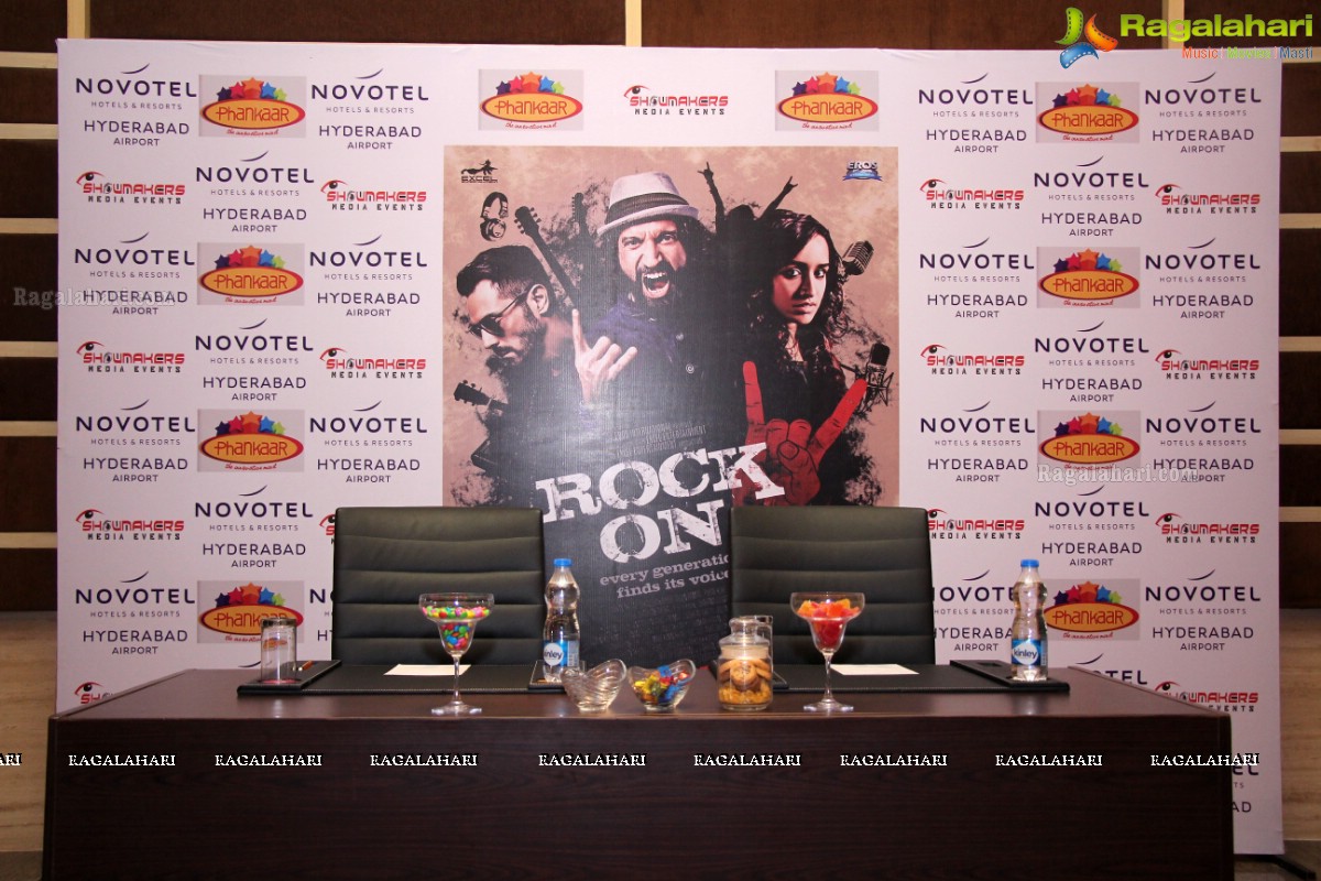 Rock On 2 Press Meet at Novotel, Hyderabad