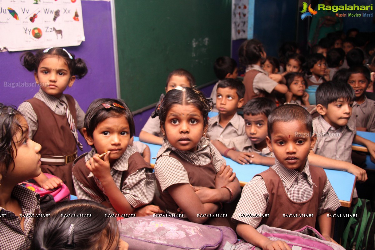 Rohith donates gifts to Orphanage People at Vivekananda Public School