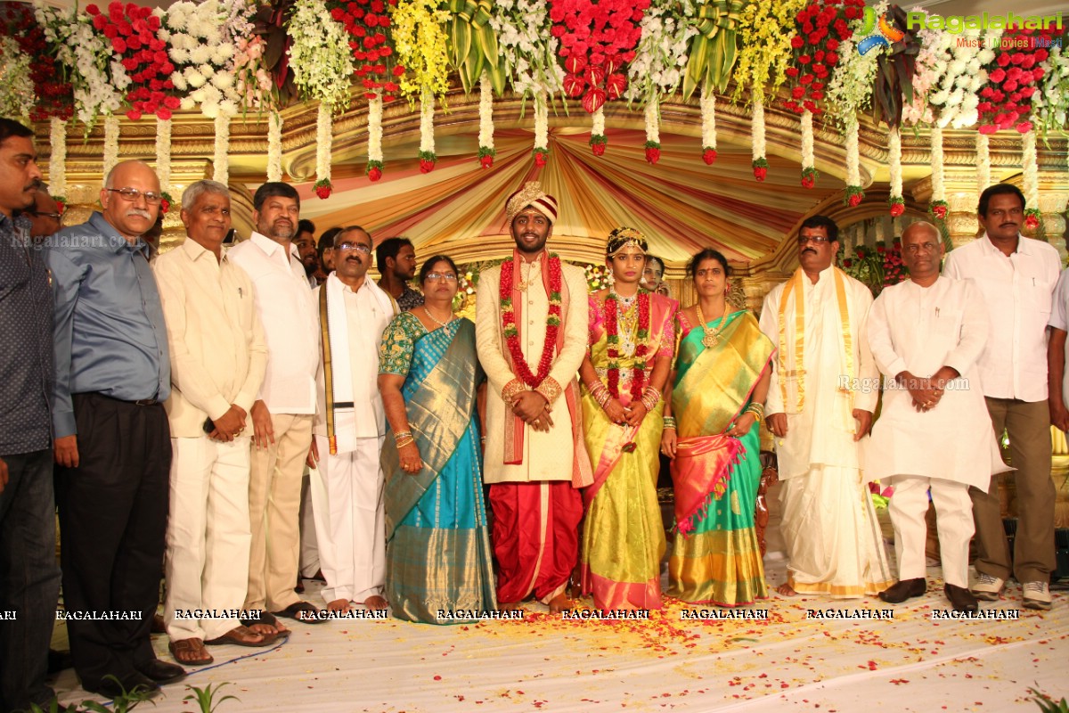 Grand Wedding of Sankineni Varun Rao with Anusha Rao at Excellency Gardens, Kompally