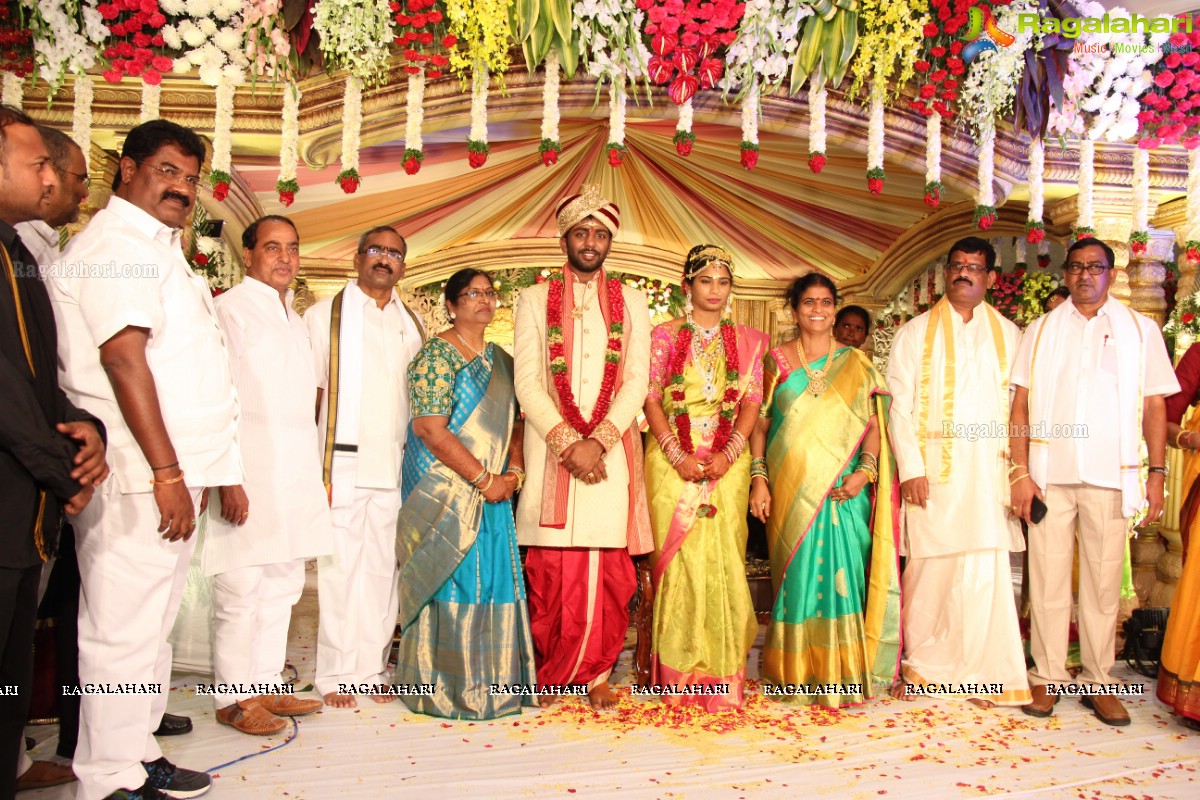 Grand Wedding of Sankineni Varun Rao with Anusha Rao at Excellency Gardens, Kompally