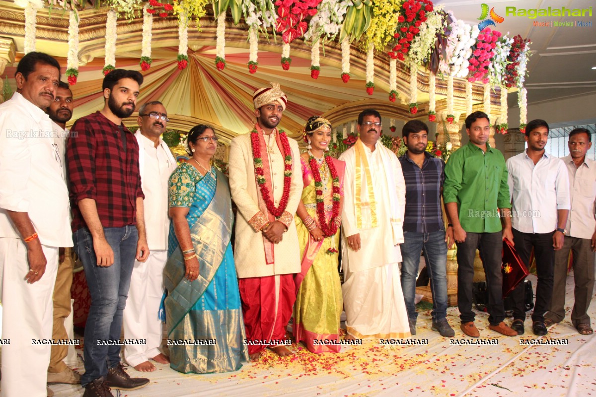 Grand Wedding of Sankineni Varun Rao with Anusha Rao at Excellency Gardens, Kompally