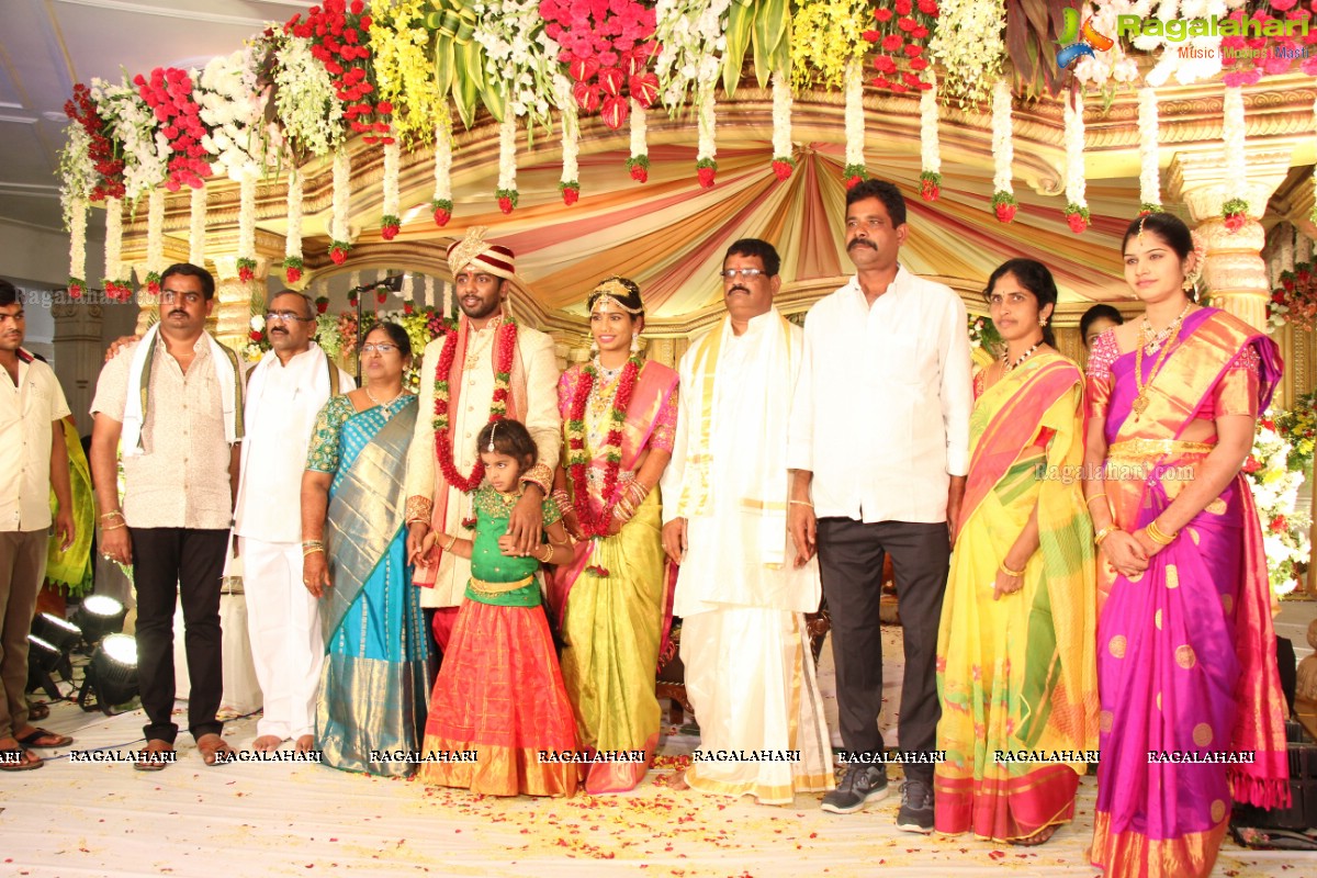 Grand Wedding of Sankineni Varun Rao with Anusha Rao at Excellency Gardens, Kompally