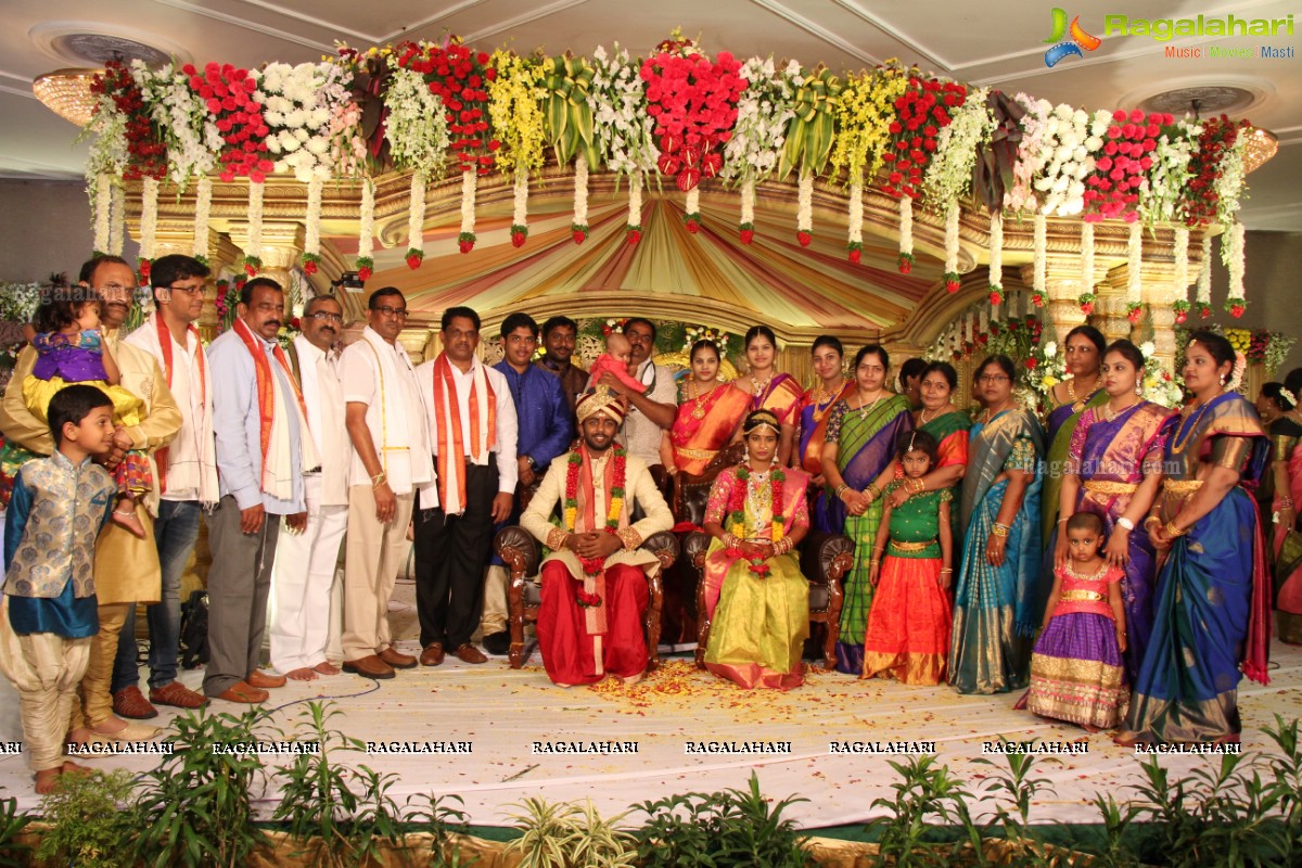 Grand Wedding of Sankineni Varun Rao with Anusha Rao at Excellency Gardens, Kompally