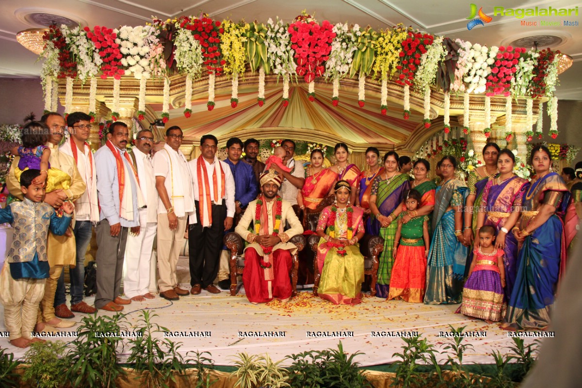 Grand Wedding of Sankineni Varun Rao with Anusha Rao at Excellency Gardens, Kompally