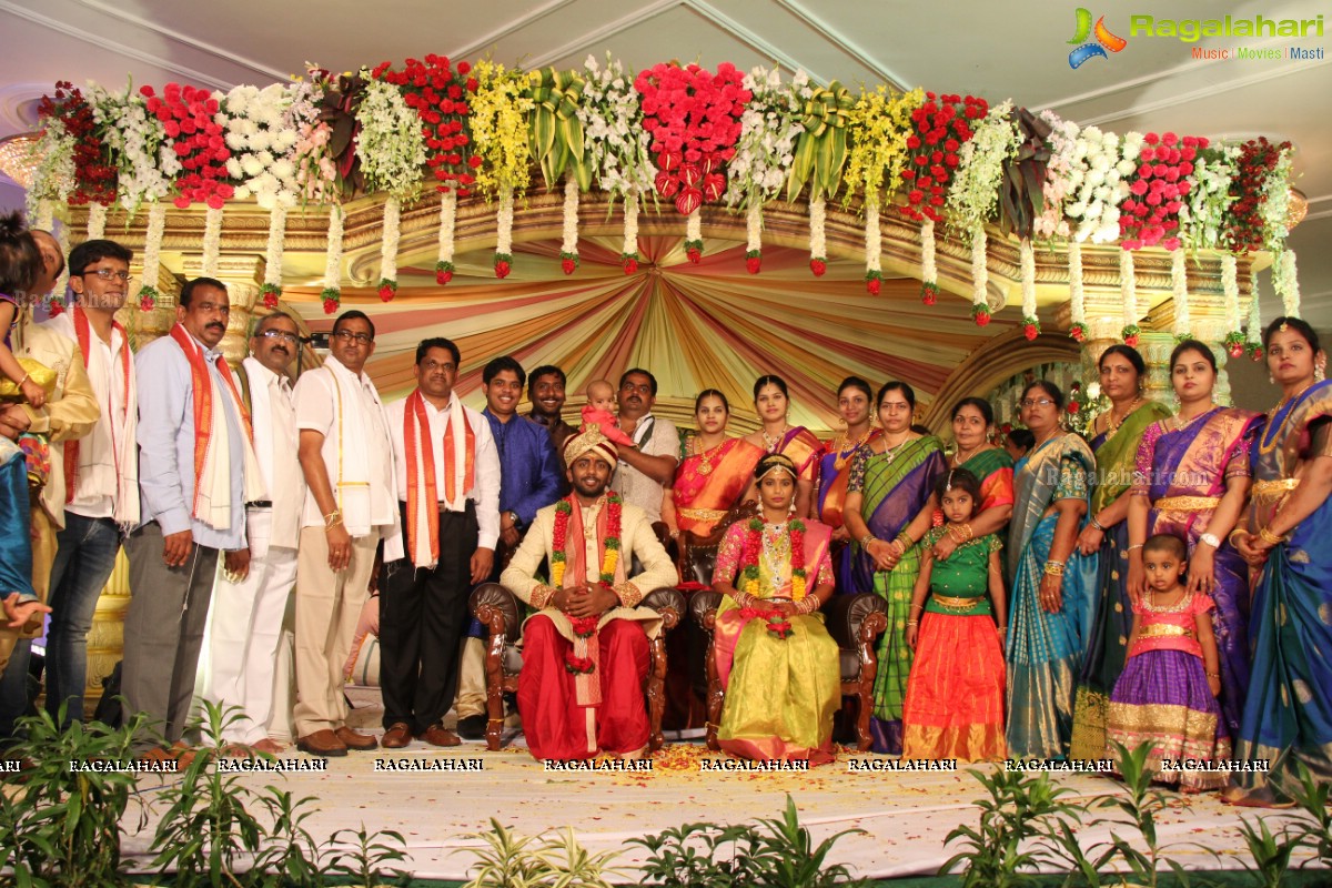 Grand Wedding of Sankineni Varun Rao with Anusha Rao at Excellency Gardens, Kompally