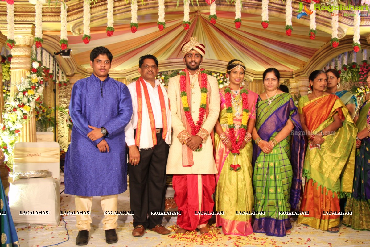 Grand Wedding of Sankineni Varun Rao with Anusha Rao at Excellency Gardens, Kompally