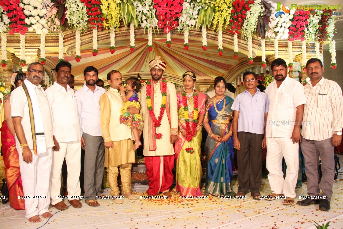 Grand Wedding of Sankineni Varun Rao with Anusha Rao at Excellency Gardens, Kompally