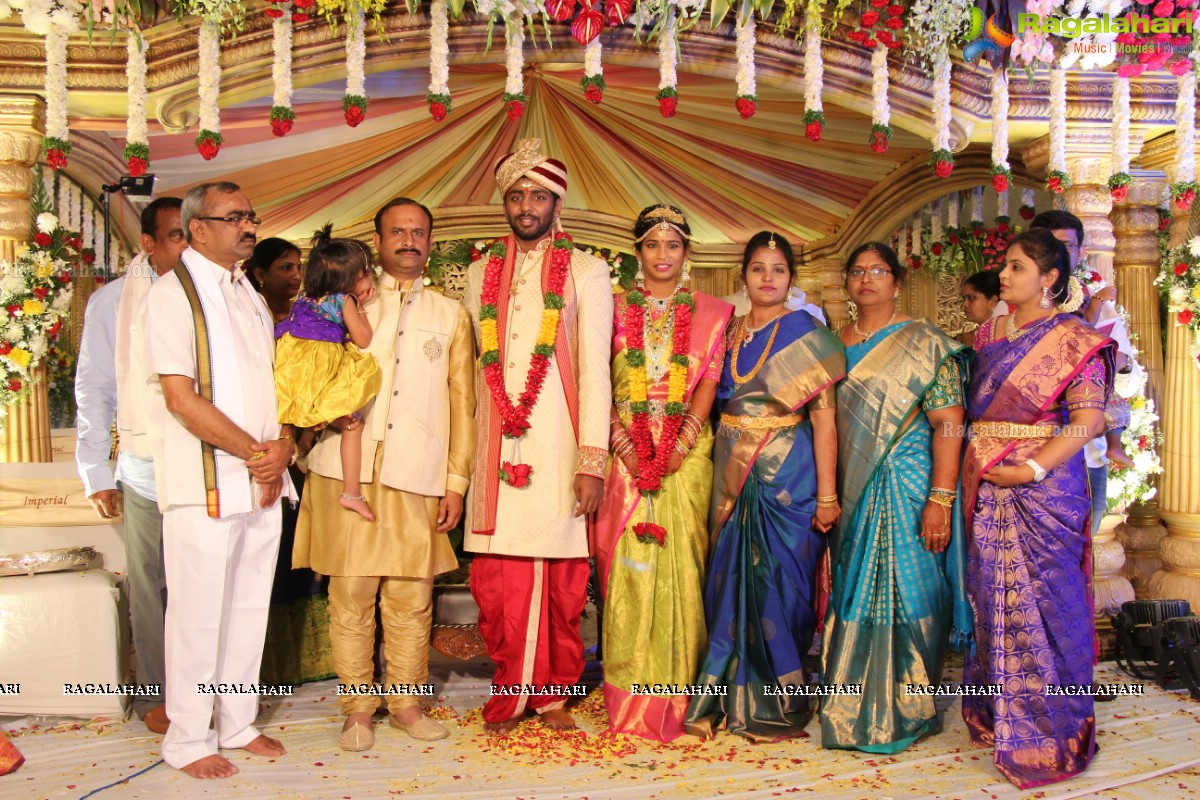 Grand Wedding of Sankineni Varun Rao with Anusha Rao at Excellency Gardens, Kompally