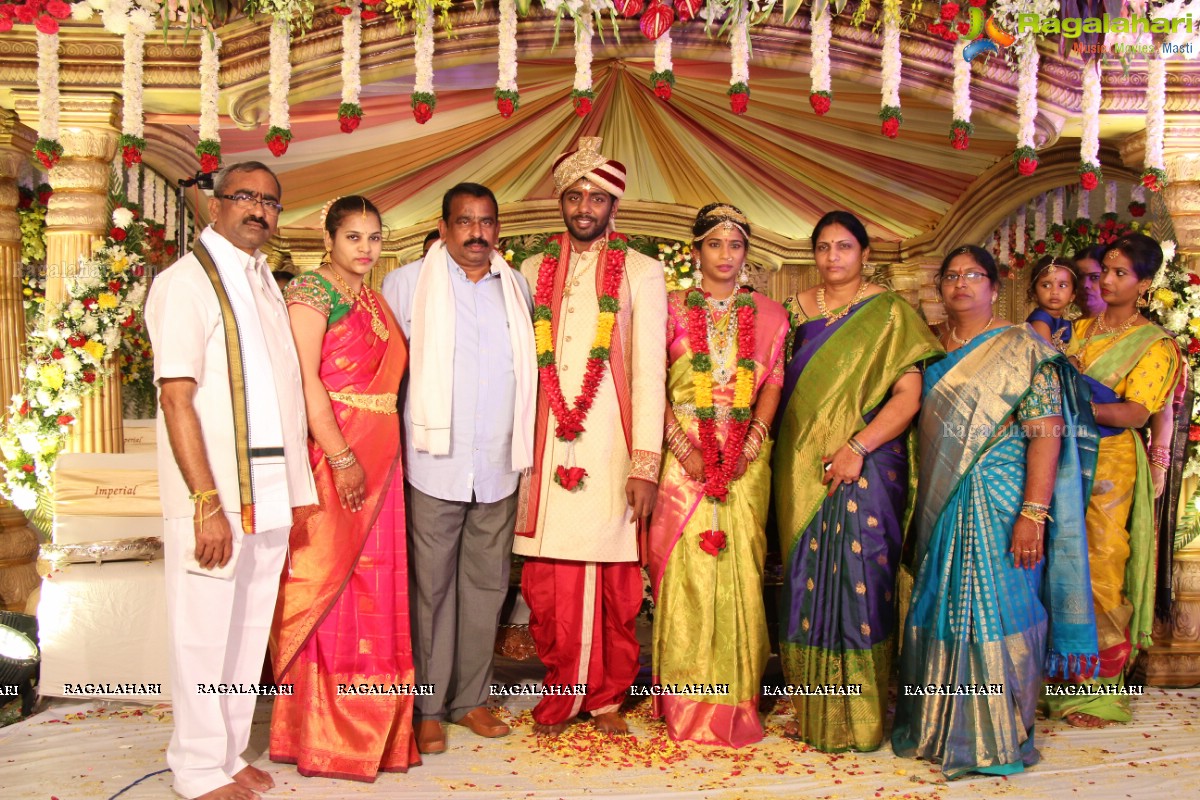 Grand Wedding of Sankineni Varun Rao with Anusha Rao at Excellency Gardens, Kompally