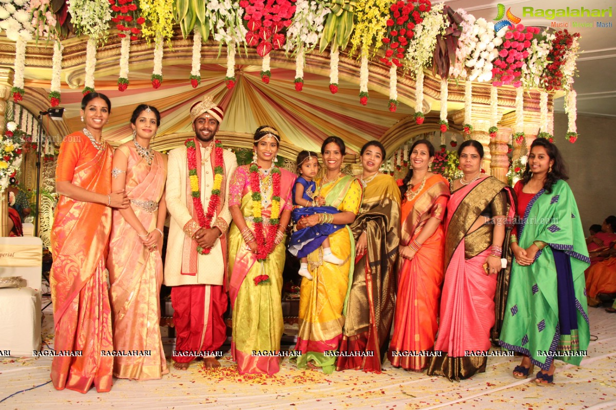 Grand Wedding of Sankineni Varun Rao with Anusha Rao at Excellency Gardens, Kompally