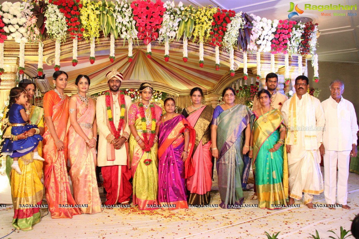 Grand Wedding of Sankineni Varun Rao with Anusha Rao at Excellency Gardens, Kompally