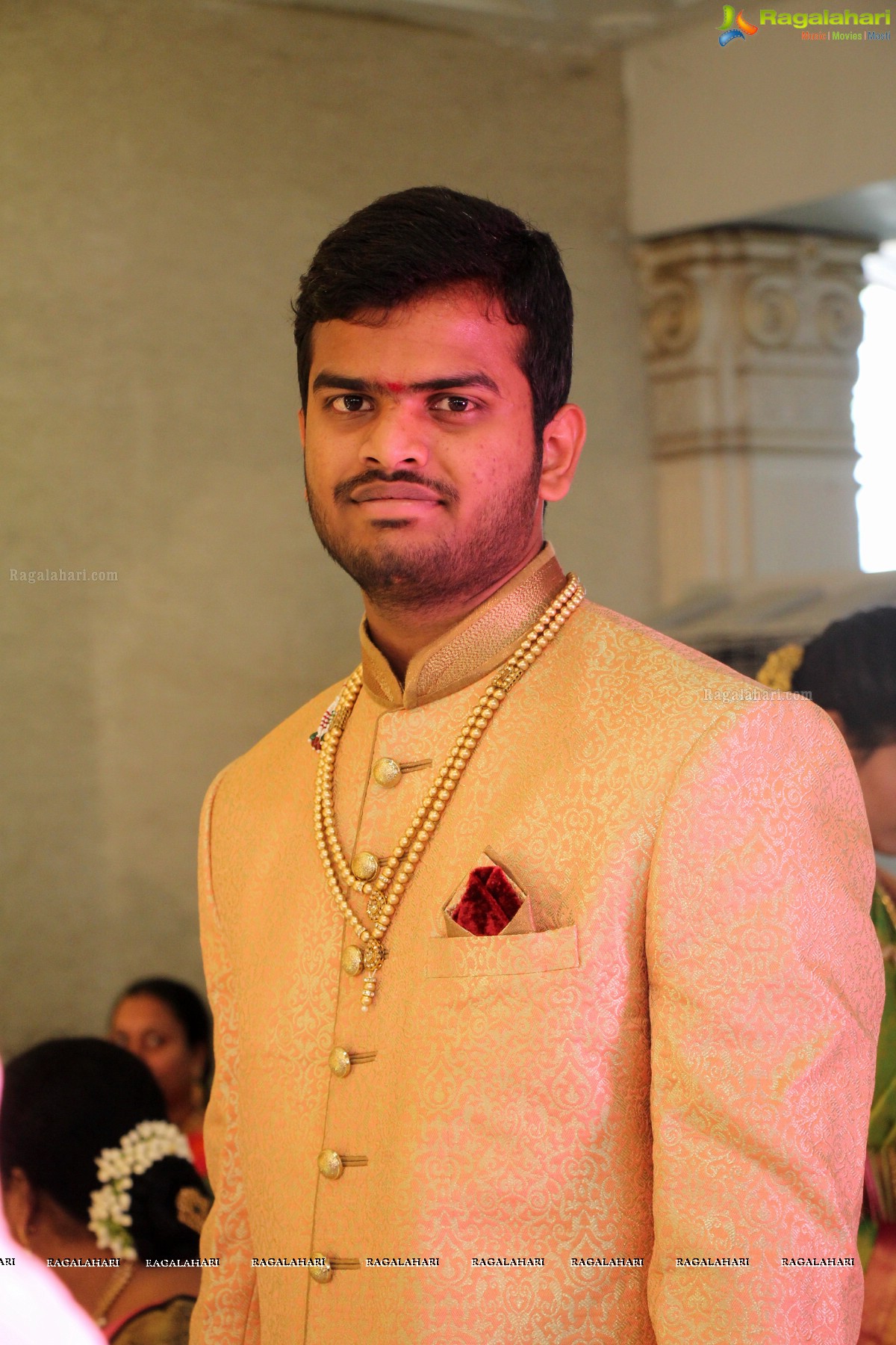 Grand Wedding of Sankineni Varun Rao with Anusha Rao at Excellency Gardens, Kompally