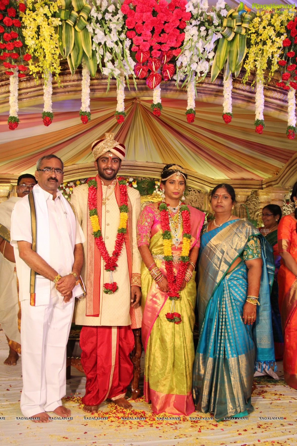 Grand Wedding of Sankineni Varun Rao with Anusha Rao at Excellency Gardens, Kompally