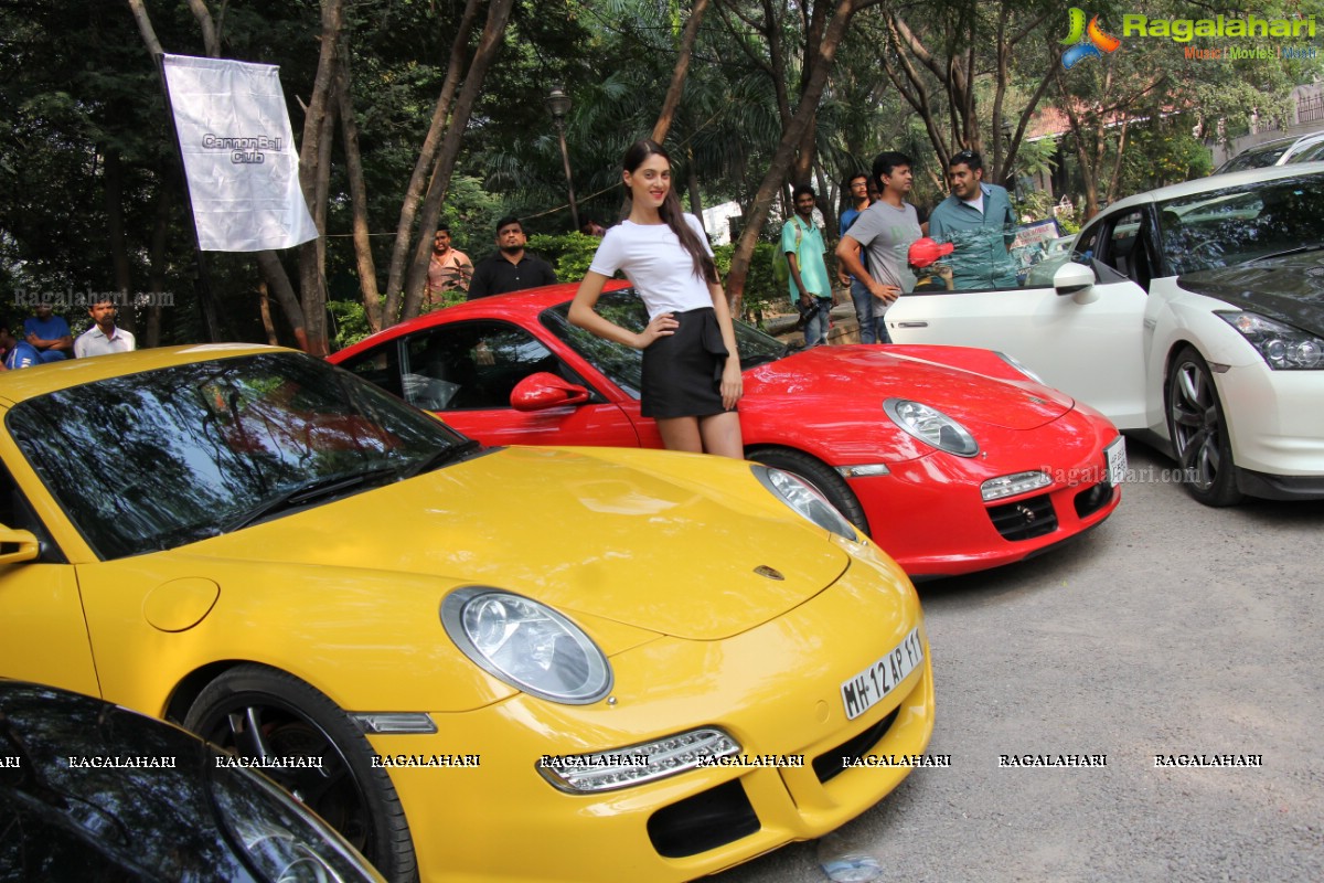 CannonBall Club Supercar Show Rally Hyderabad 2016 at Olive Bistro