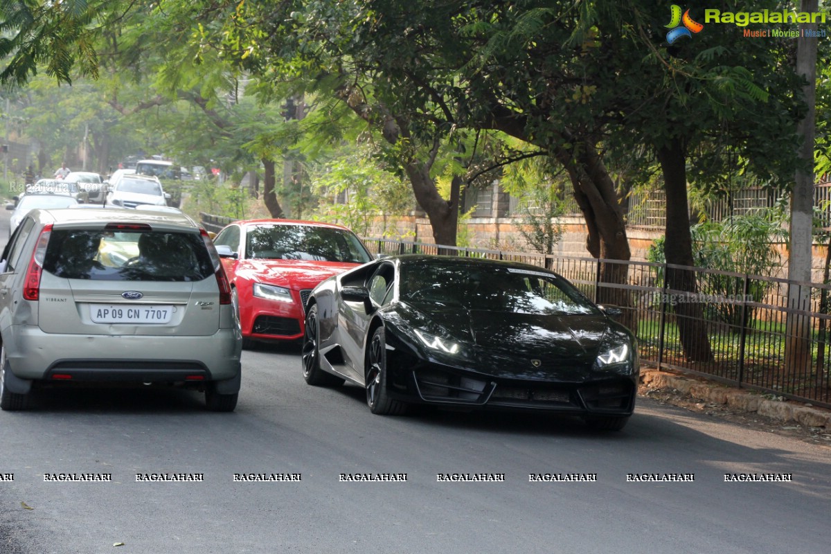 CannonBall Club Supercar Show Rally Hyderabad 2016 at Olive Bistro