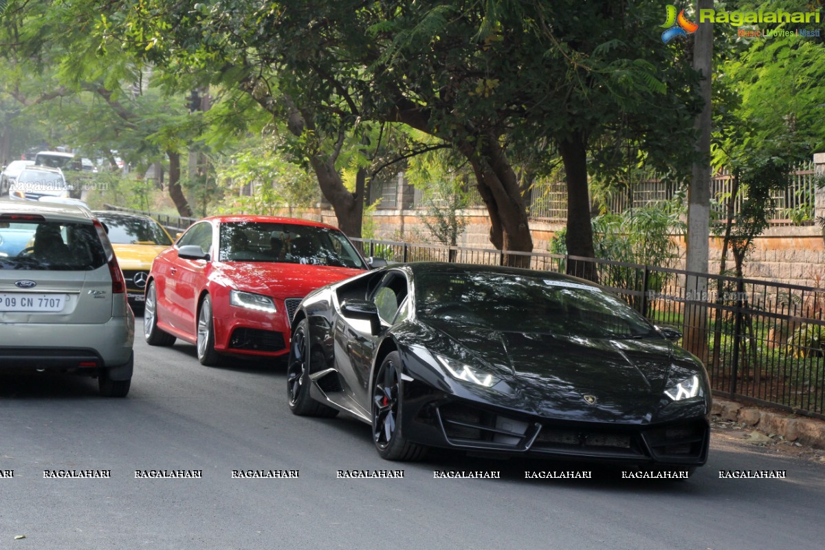 CannonBall Club Supercar Show Rally Hyderabad 2016 at Olive Bistro