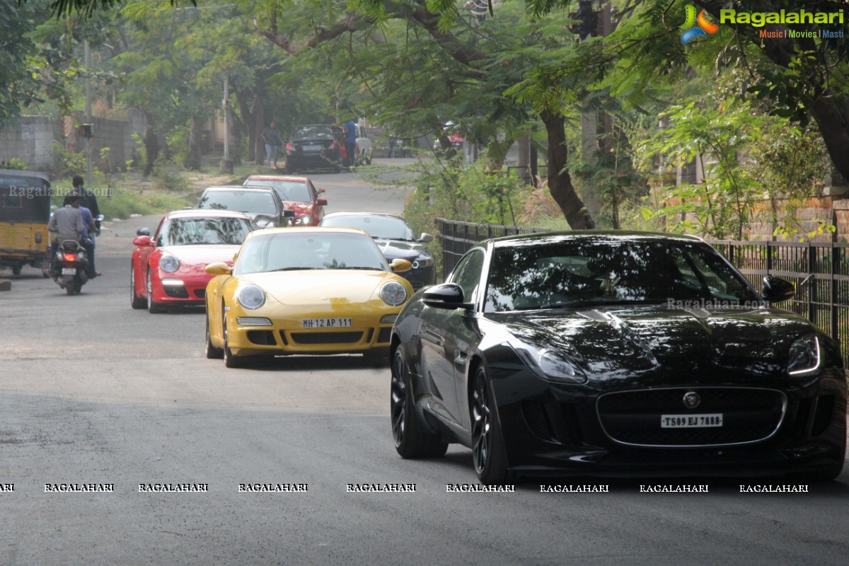 CannonBall Club Supercar Show Rally Hyderabad 2016 at Olive Bistro