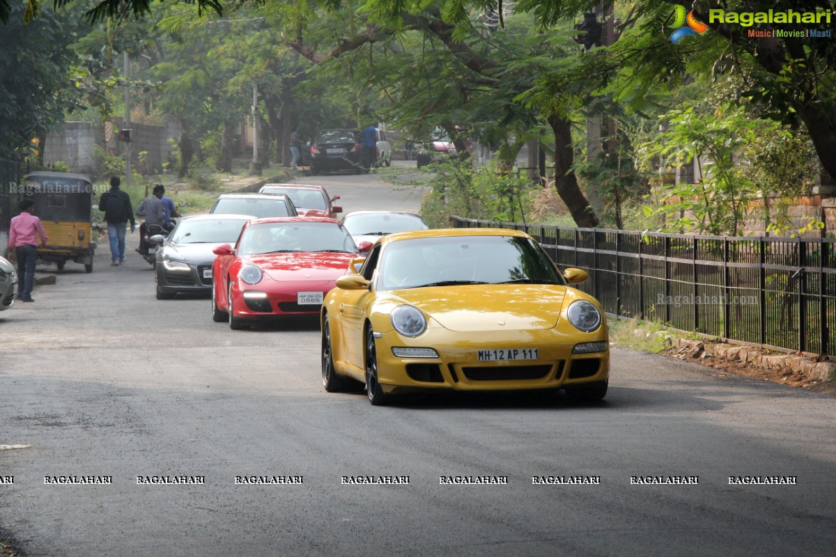 CannonBall Club Supercar Show Rally Hyderabad 2016 at Olive Bistro