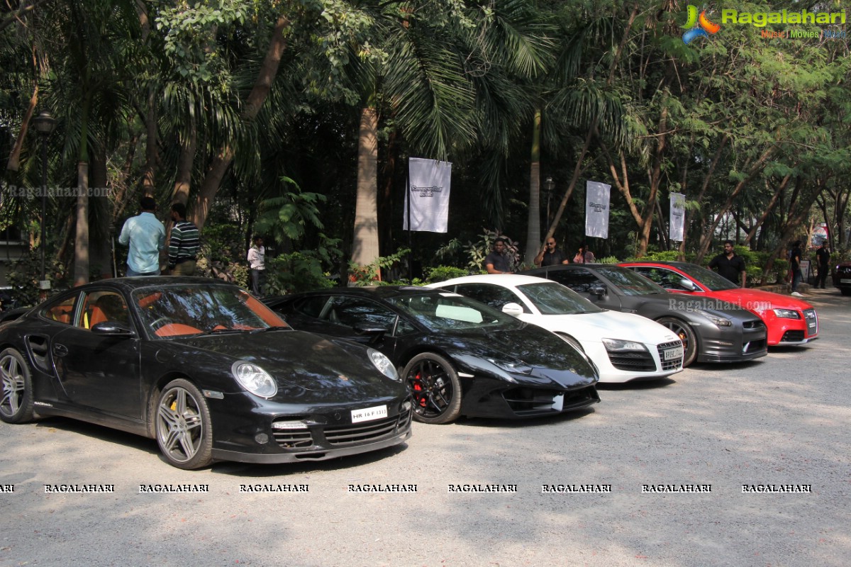CannonBall Club Supercar Show Rally Hyderabad 2016 at Olive Bistro
