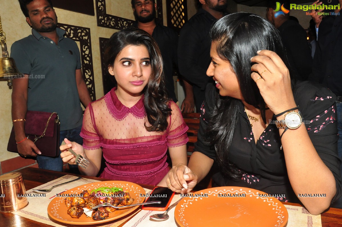 Samantha launches T-Grill at Kavuri Hills, Hyderabad