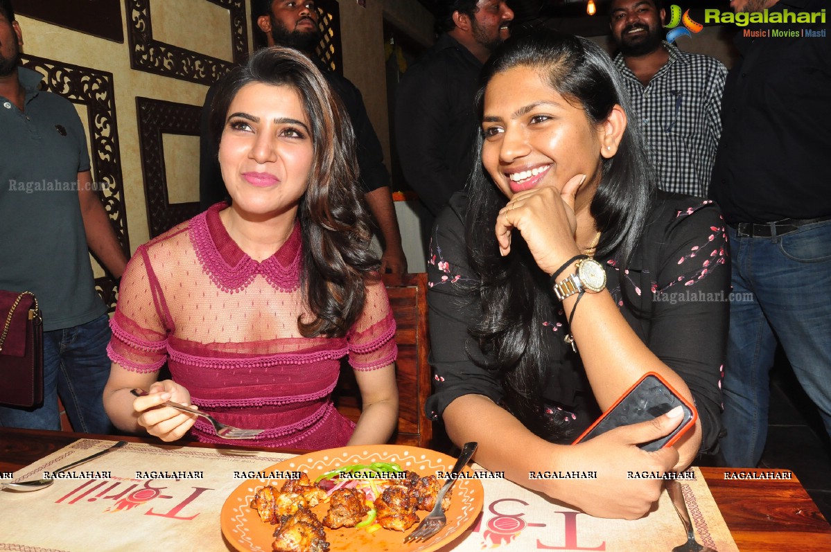 Samantha launches T-Grill at Kavuri Hills, Hyderabad