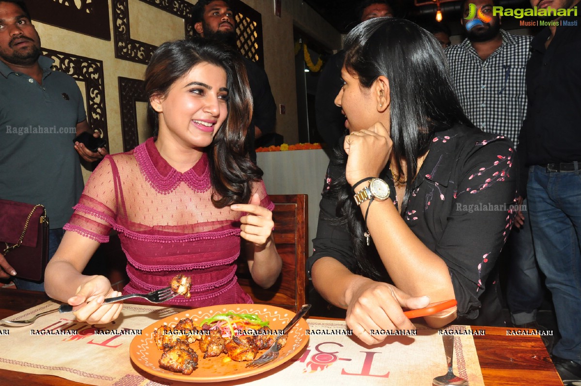 Samantha launches T-Grill at Kavuri Hills, Hyderabad