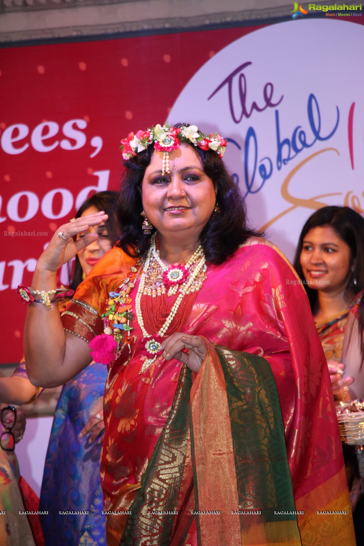 The Global 100 Sarees Pact Group First Anniversary Celebrations at Hyderabad Marriott Hotel and Convention Centre