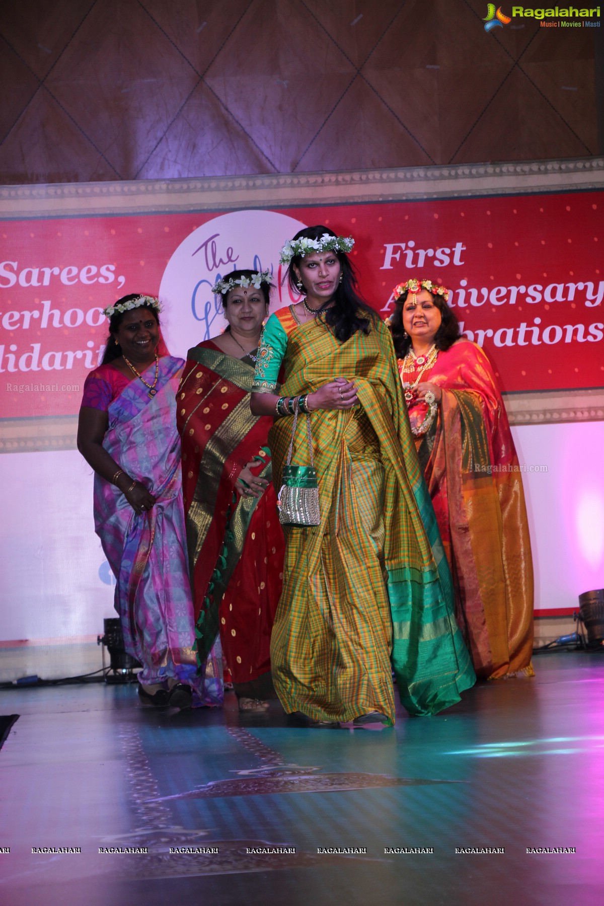 The Global 100 Sarees Pact Group First Anniversary Celebrations at Hyderabad Marriott Hotel and Convention Centre