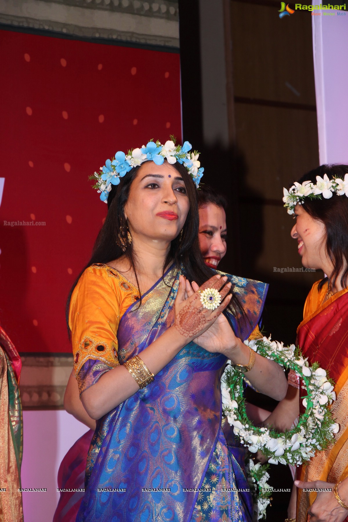 The Global 100 Sarees Pact Group First Anniversary Celebrations at Hyderabad Marriott Hotel and Convention Centre