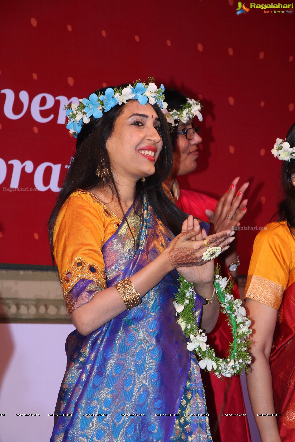 The Global 100 Sarees Pact Group First Anniversary Celebrations at Hyderabad Marriott Hotel and Convention Centre