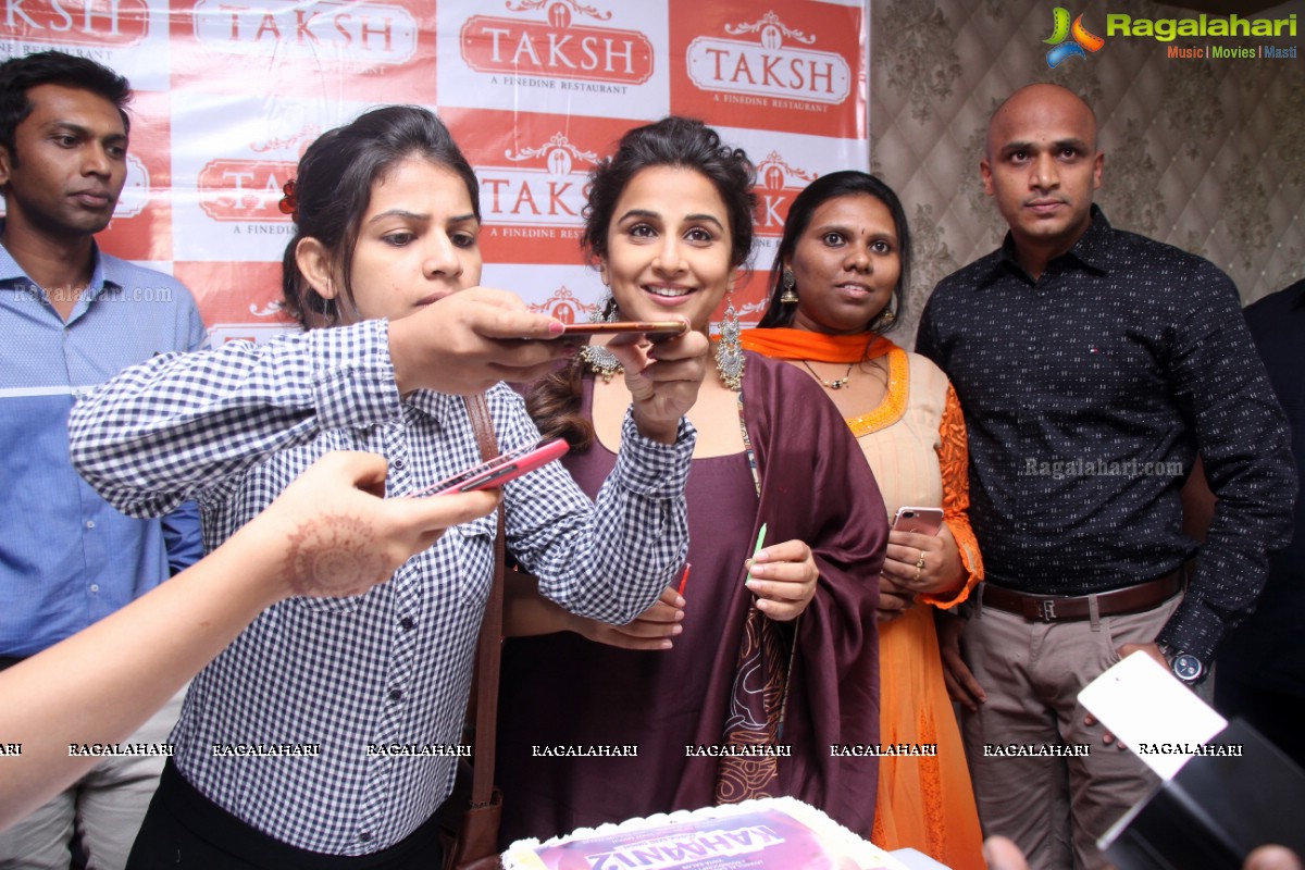 Tete-a-Tete with Vidya Balan at Taksh Restaurant, Hyderabad