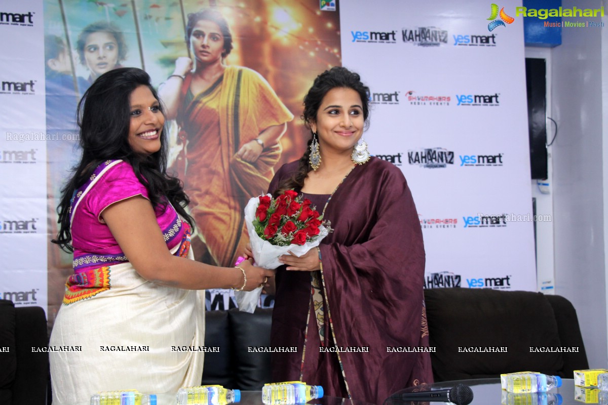 Vidya Balan launches Daewoo Brand at Yes Mart, Madhapur, Hyderabad