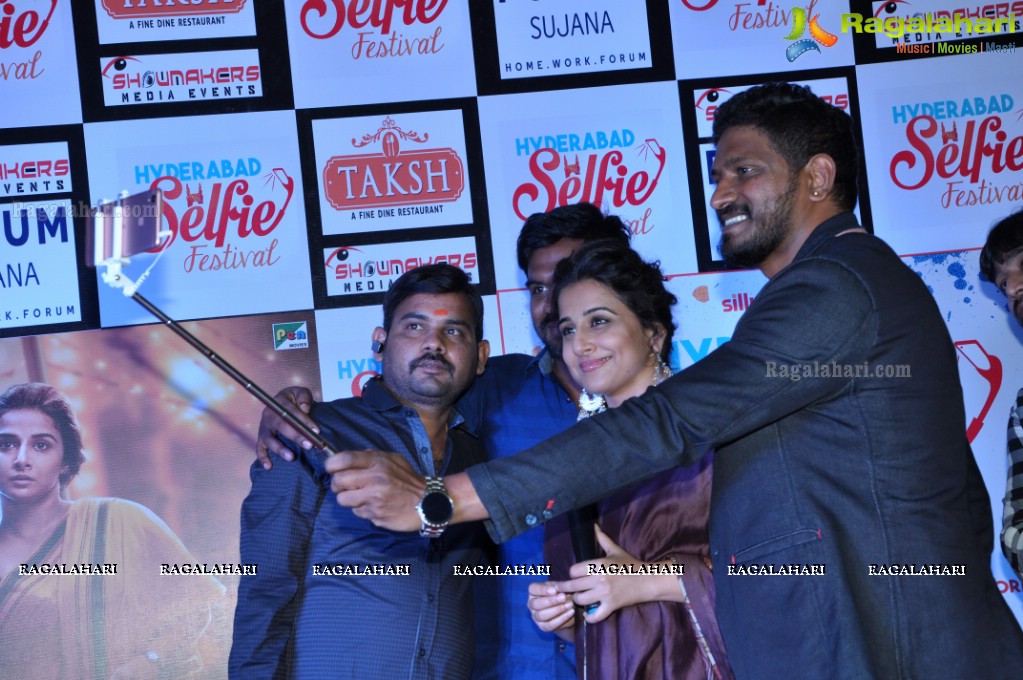 Vidya Balan at Hyderabad Selfie Festival, Forum Sujana Mall, Hyderabad