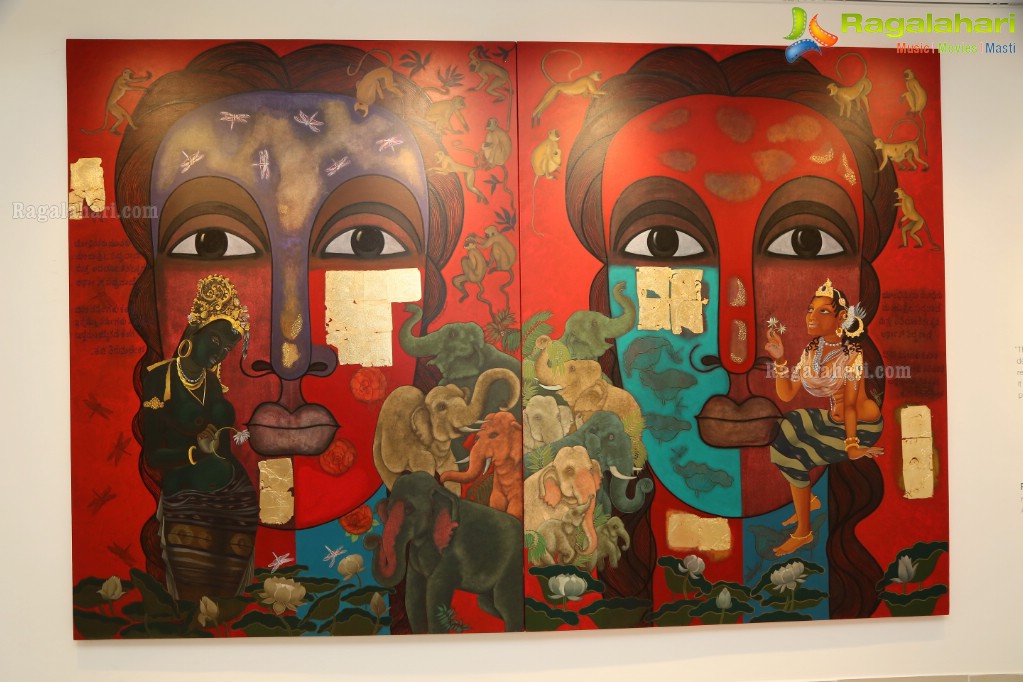 Nouveau 8X12 Art Exhibition Launch by KTR at Chitramayee State Gallery of Art