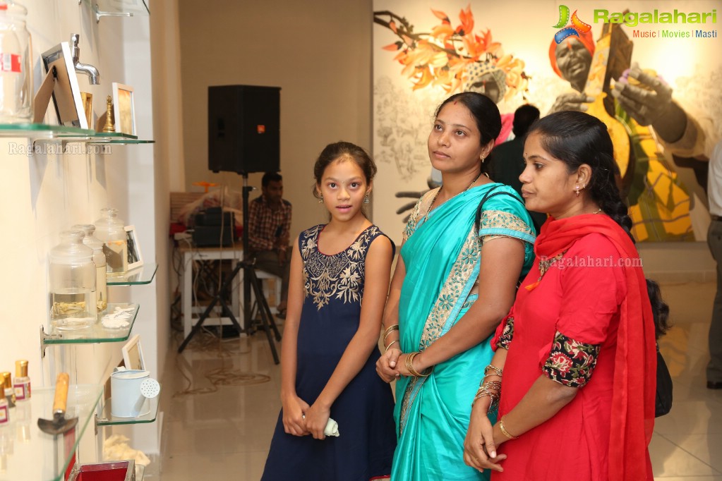 Nouveau 8X12 Art Exhibition Launch by KTR at Chitramayee State Gallery of Art