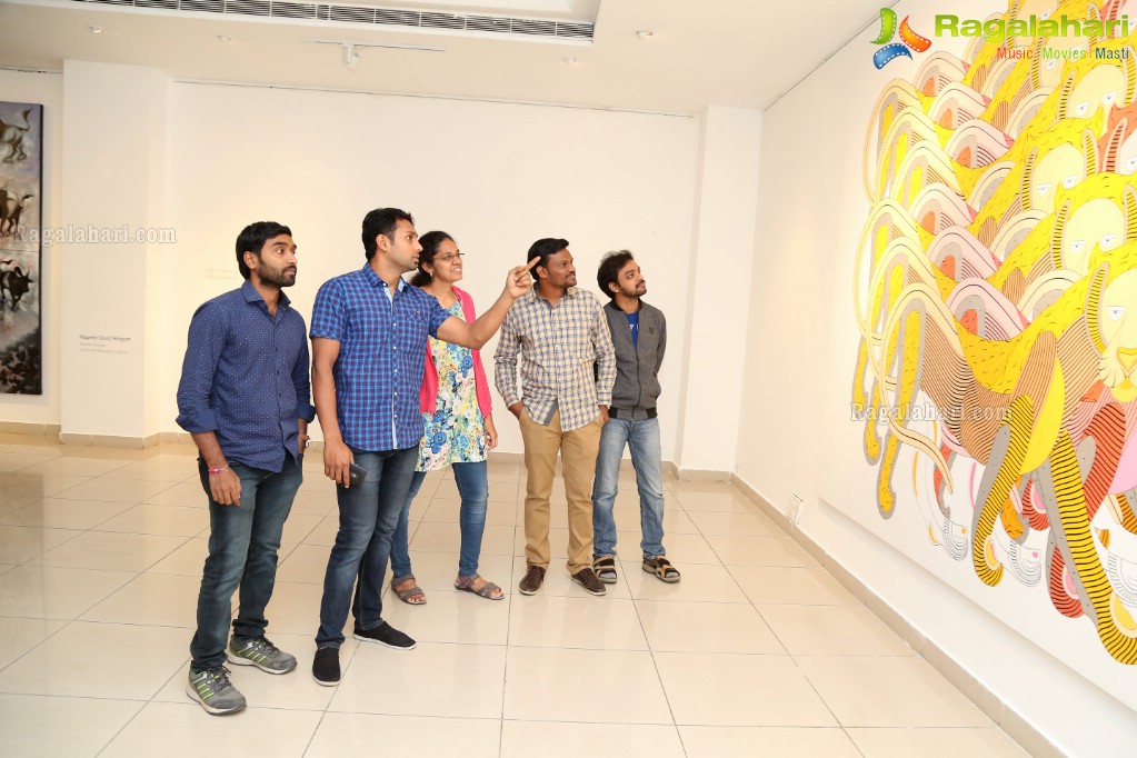 Nouveau 8X12 Art Exhibition Launch by KTR at Chitramayee State Gallery of Art