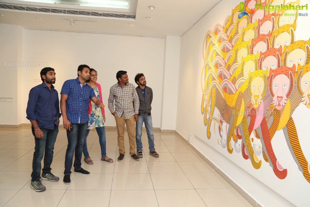 Nouveau 8X12 Art Exhibition Launch by KTR at Chitramayee State Gallery of Art
