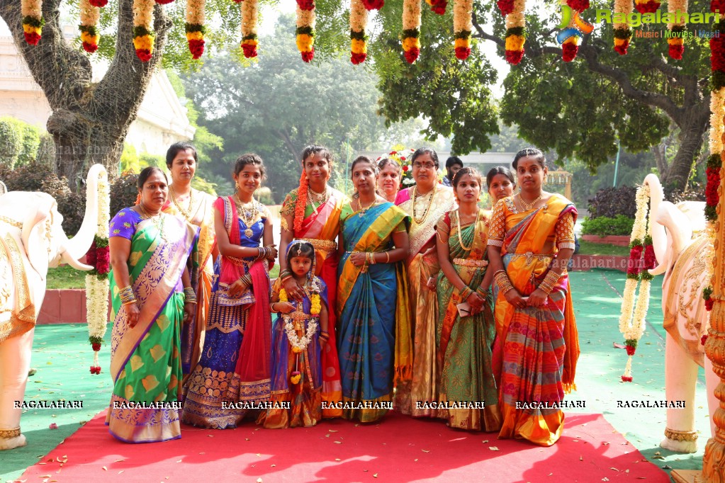 Grand Wedding of Anitha with Ravishwar Goud at Jewel Garden, Sikh Village, Secunderabad