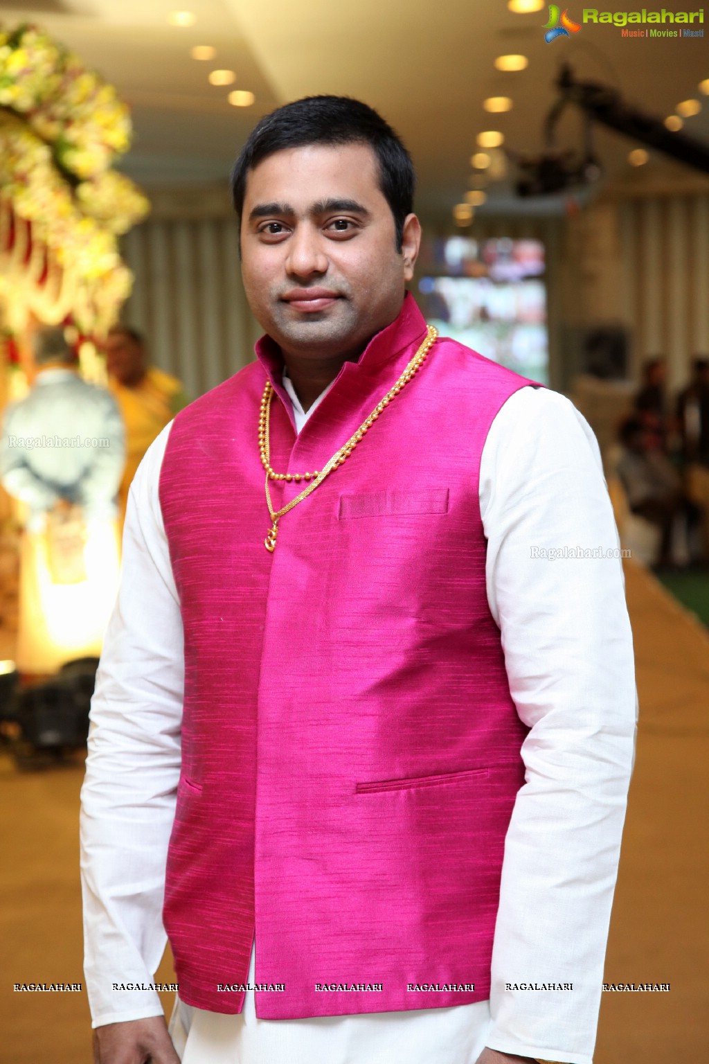 Grand Wedding of Anitha with Ravishwar Goud at Jewel Garden, Sikh Village, Secunderabad