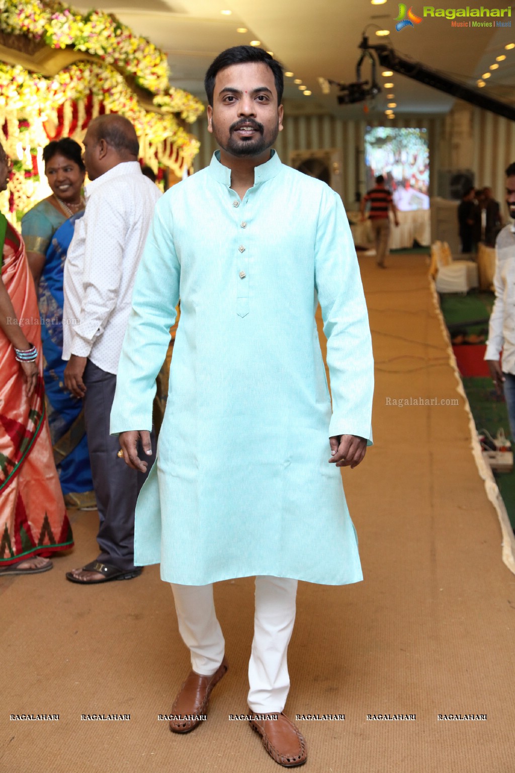 Grand Wedding of Anitha with Ravishwar Goud at Jewel Garden, Sikh Village, Secunderabad