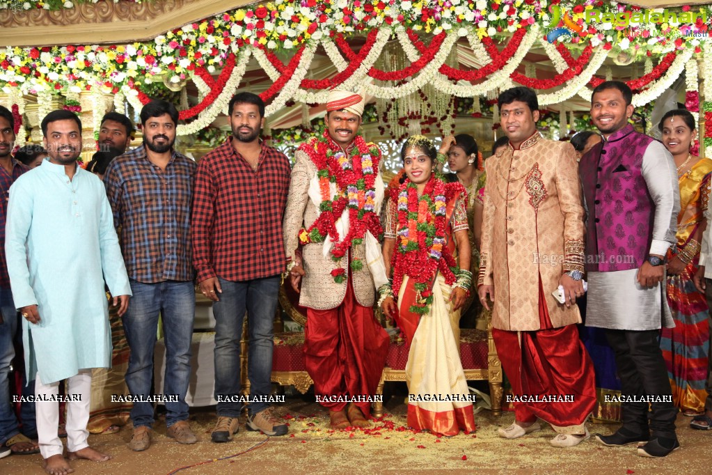 Grand Wedding of Anitha with Ravishwar Goud at Jewel Garden, Sikh Village, Secunderabad