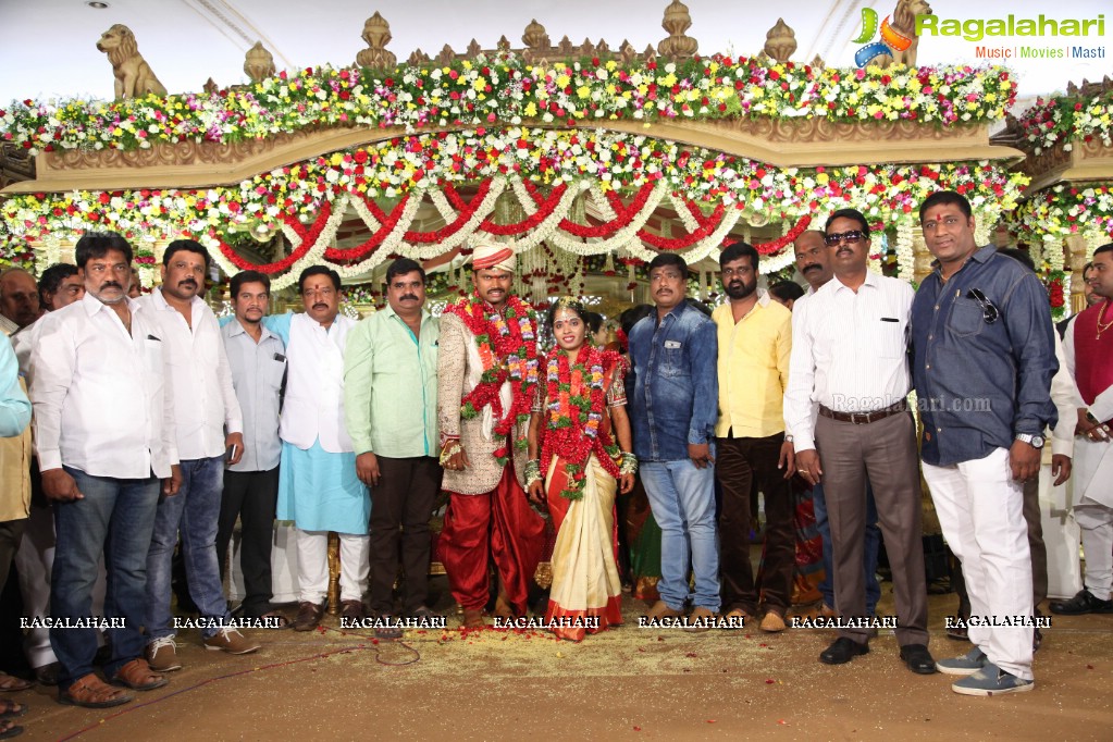 Grand Wedding of Anitha with Ravishwar Goud at Jewel Garden, Sikh Village, Secunderabad