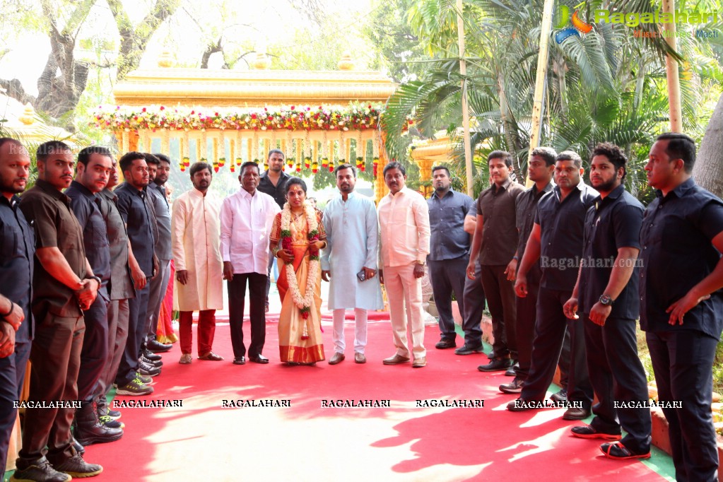 Grand Wedding of Anitha with Ravishwar Goud at Jewel Garden, Sikh Village, Secunderabad