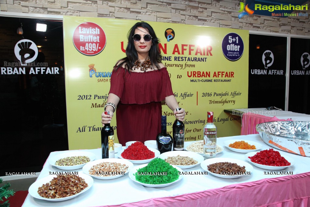 Cake Mixing Ceremony 2017 at Urban Affair, Hyderabad