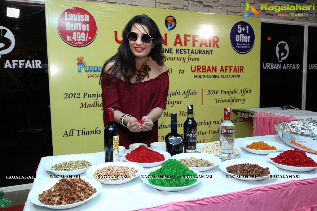 Cake Mixing Ceremony 2017 at Urban Affair, Hyderabad