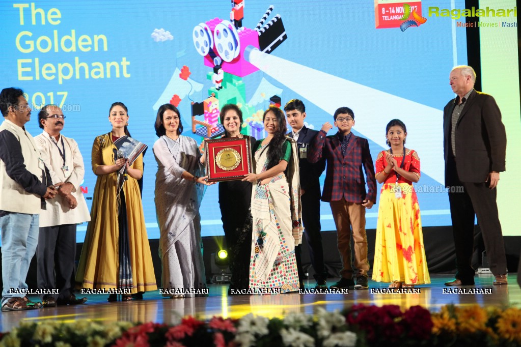 The 20th International Children's Film Festival Closing Ceremony at Shilpa Kala Vedika, Hyderabad